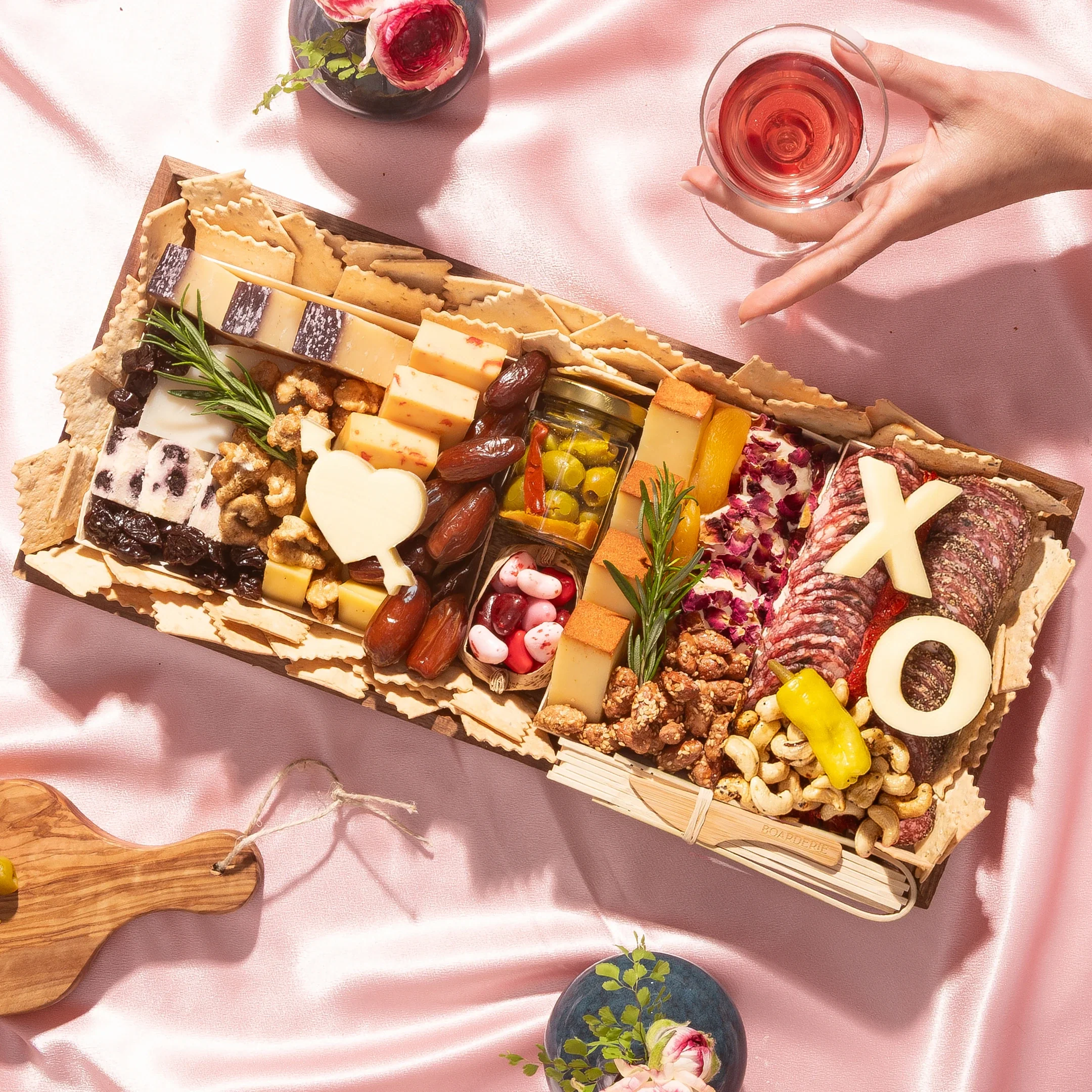 Valentine's Medium Cheese & Charcuterie Board
