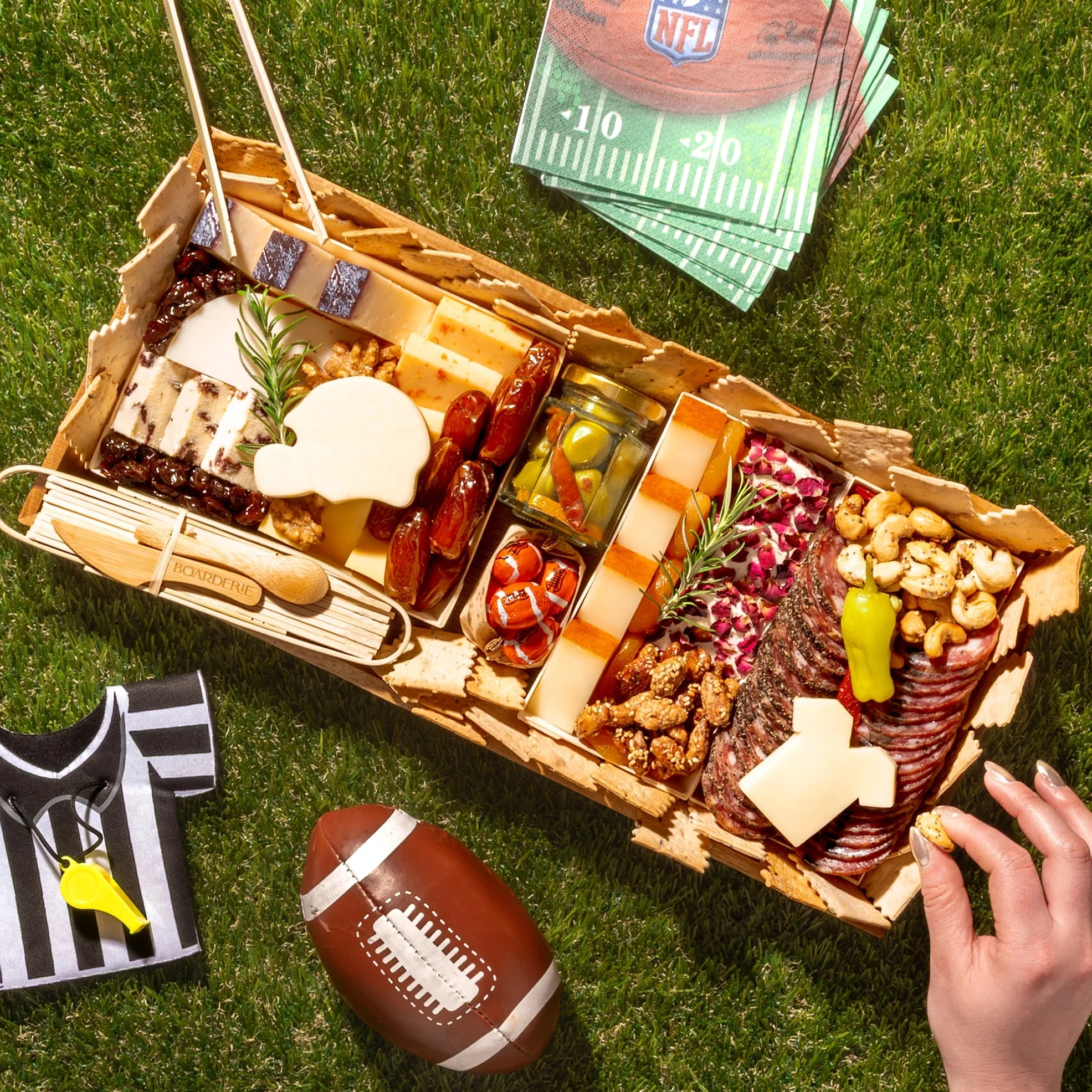 Football Medium Cheese & Charcuterie Board