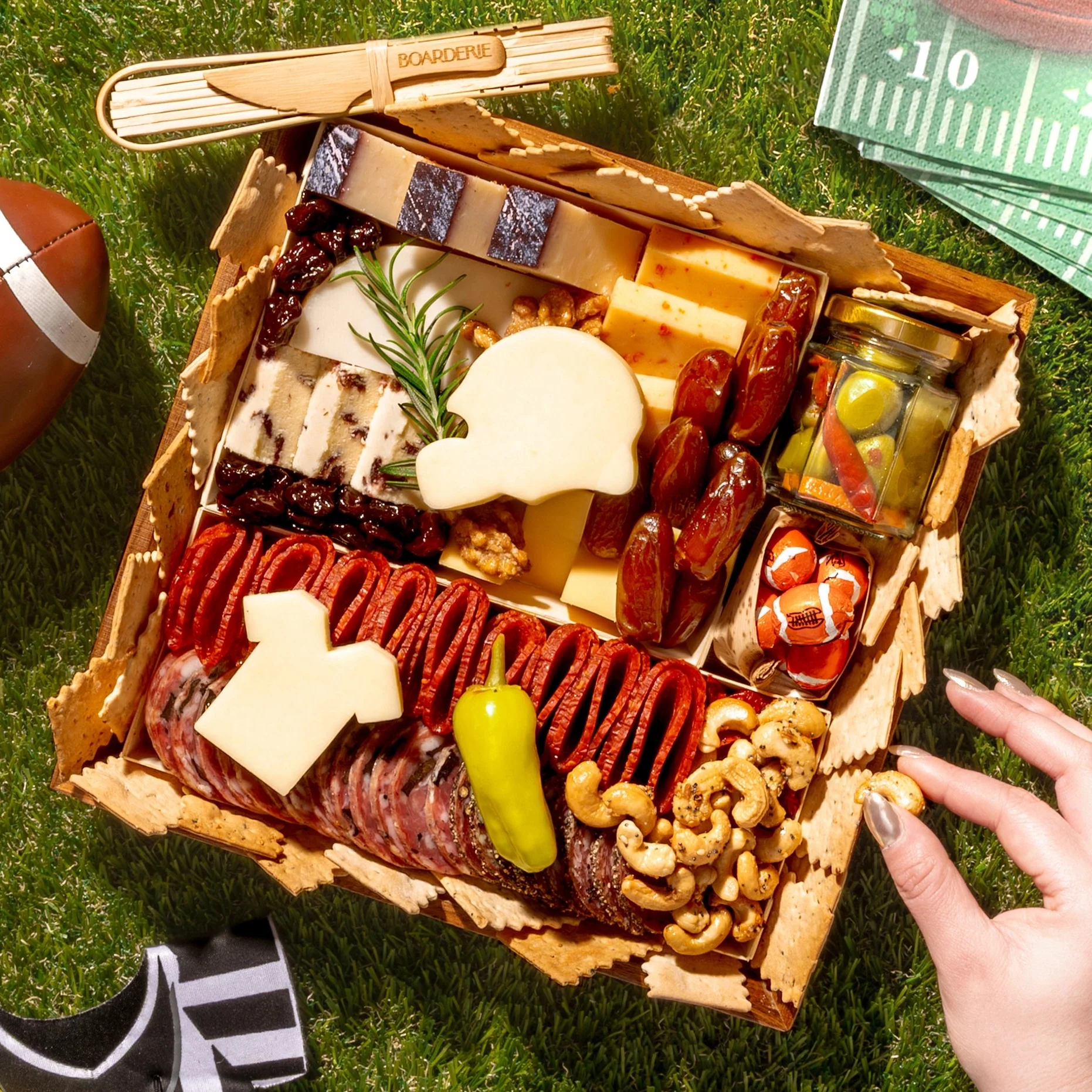 Football Classic Cheese & Charcuterie Board